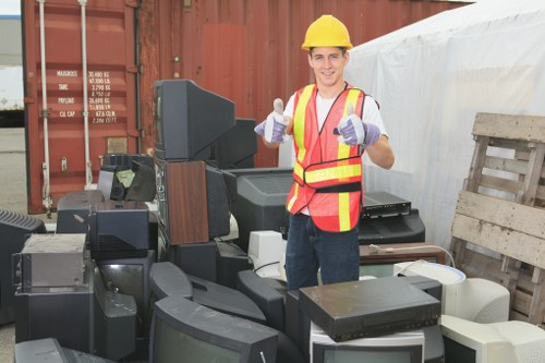 Waste collection trucks in Southkensington